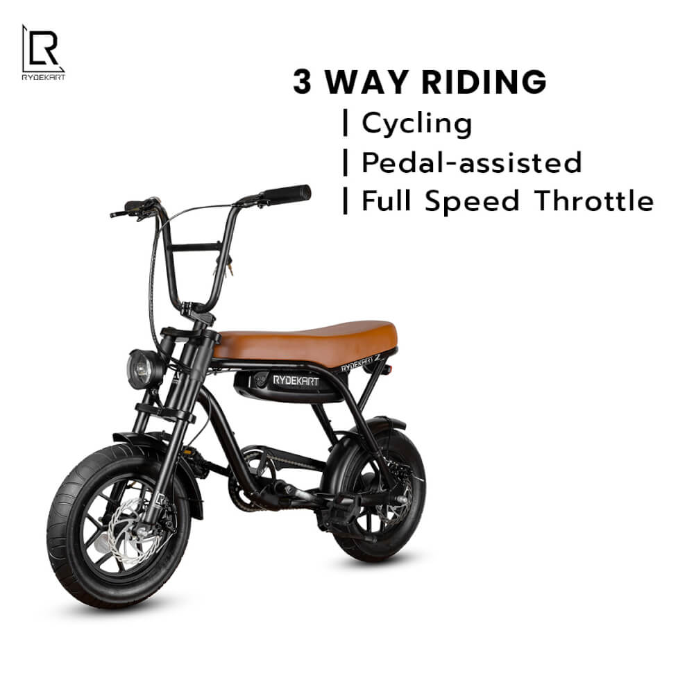 จักรยานไฟฟ้า RYDEKART - รุ่น RYDE KART Z สี RETRO BROWN